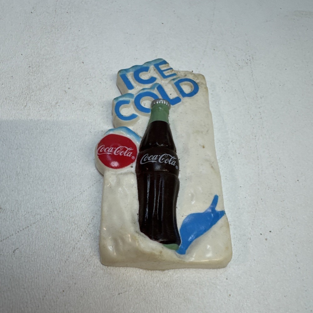 1996 vintage coca cola‎ bottle Magnet Ice Cold.